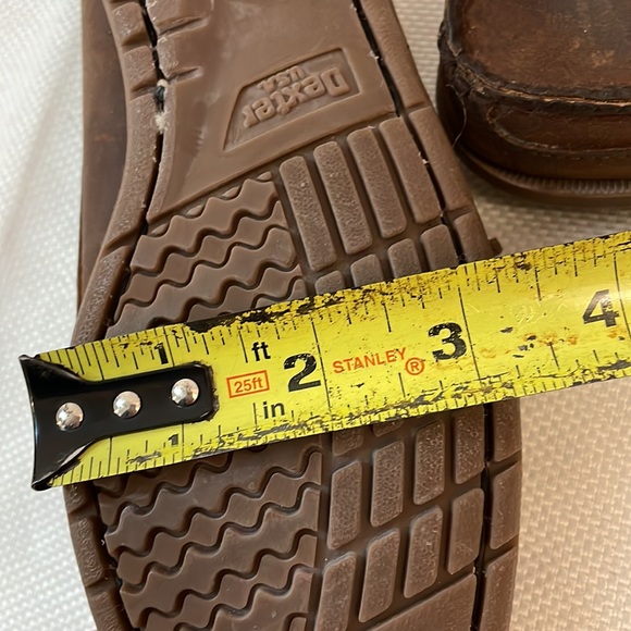 Dexter Brown Leather Loafer Slip Ons Size 7.5 Made in USA - Picture 12 of 12